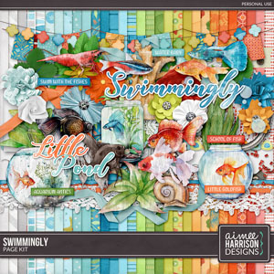 Swimmingly Page Kit by Aimee Harrison