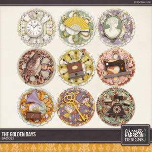 The Golden Days Badges by Aimee Harrison