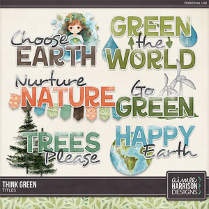 Think Green Titles by Aimee Harrison