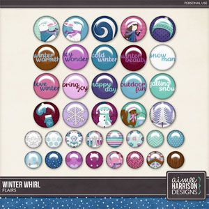 Winter Whirl Flairs by Aimee Harrison