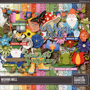 Wishing Well Page Kit by Aimee Harrison