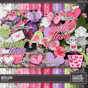 With Love Page Kit by Aimee Harrison
