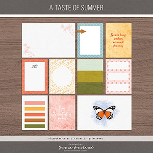 A taste of summer | pocket cards