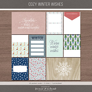 Cozy winter wishes | pocket cards