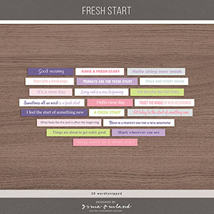 Fresh start | word snipped