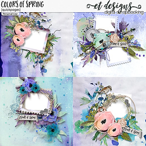 Colors of Spring Quickpages by et designs