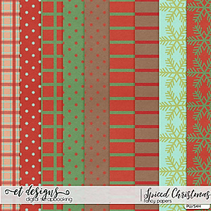 Spiced Christmas Fancy Papers by et designs