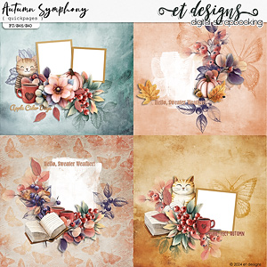 Autumn Symphony Quickpages by et designs