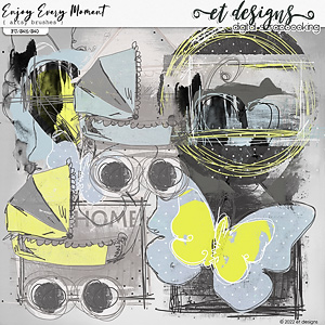 Enjoy Every Moment Artsy Brushes by et designs