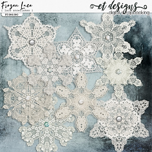 Frozen Lace: Lace Snowflakes by et designs