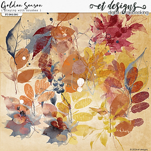 Golden Season Playing with Brushes by et designs