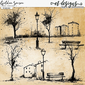 Golden Season Park Sketches by et designs