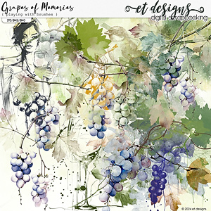 Grapes of Memories Playing with Brushes by et designs