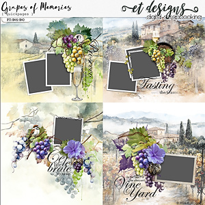 Grapes of Memories Quickpages by et designs