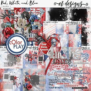 Red, White, and Blue Bundle by et designs