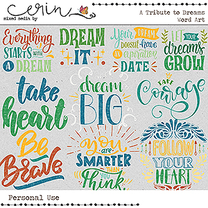 A Tribute to Dreams {Word Art} by Mixed Media by Erin