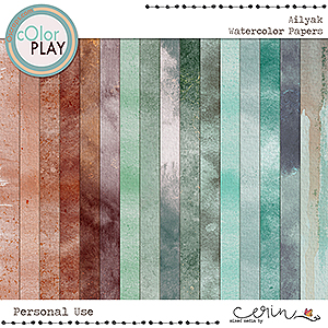 Ailyak {Watercolor Papers} by Mixed Media by Erin