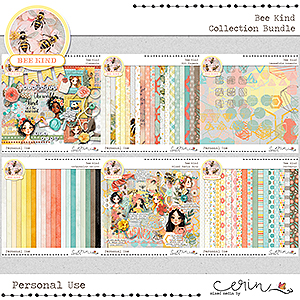 Bee Kind {Collection Bundle} by Mixed Media by Erin