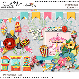 Boardwalk {Kit Elements} by Mixed Media by Erin