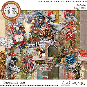 Bolete {Page Kit} by Mixed Media by Erin