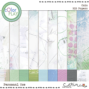 Caim {Kit Papers} by Mixed Media by Erin