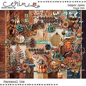 Copper Spice {Page Kit} by Mixed Media by Erin