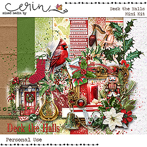 Deck the Halls {Mini Kit} by Mixed Media By Erin