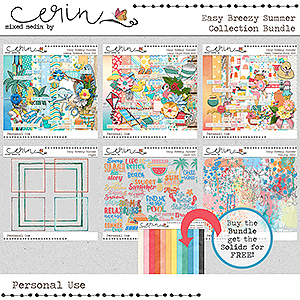 Easy Breezy Summer {Collection Bundle} by Mixed Media by Erin