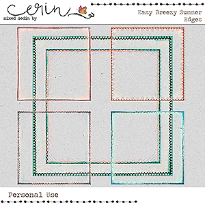 Easy Breezy Summer {Edges} by Mixed Media by Erin