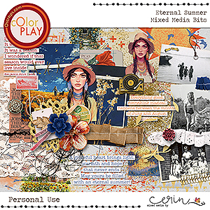 Eternal Summer {Mixed Media Bits} by Mixed Media by Erin