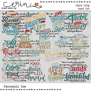 Road Trip {Word Art} by Mixed Media by Erin