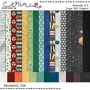 Science 101 {Kit Papers} by Mixed Media by Erin