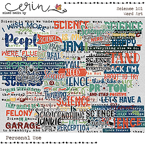 Science 101 {Word Art} by Mixed Media by Erin