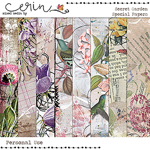 Secret Garden {Special Papers} by Mixed Media by Erin