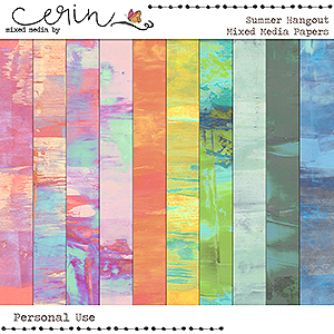 Summer Hangout {Mixed Media Papers} by Mixed Media by Erin