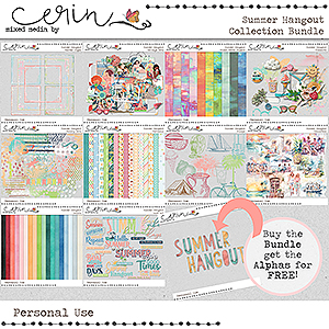 Summer Hangout {Collection Bundle} by Mixed Media by Erin