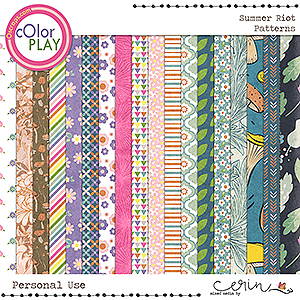 Summer Riot {Patterns} by Mixed Media by Erin