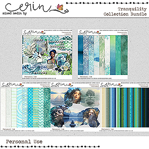 Tranquility {Collection Bundle} by Mixed Media by Erin