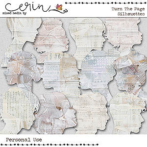 Turn the Page {Silhouettes} by Mixed Media by Erin