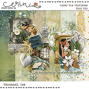 Under the Mistletoe {Mini Kit} by Mixed Media By Erin