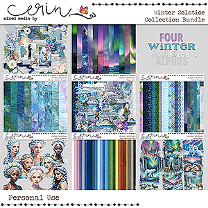 Winter Solstice {Collection Bundle} by Mixed Media by Erin