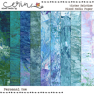 Winter Solstice {Mixed Media Papers} by Mixed Media by Erin