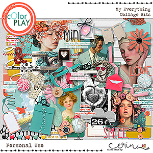 My Everything {Collage Bits} by Mixed Media by Erin