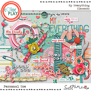 My Everything {Kit Elements} by Mixed Media by Erin