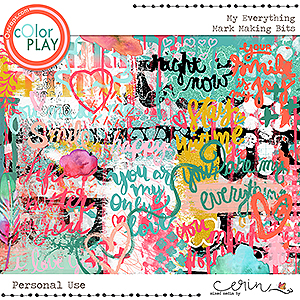 My Everything {Mark Making Bits} by Mixed Media by Erin 