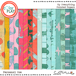 My Everything {Painted Papers} by Mixed Media by Erin