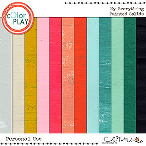 My Everything {Painted Solids} by Mixed Media by Erin