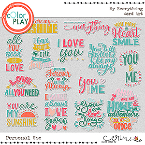 My Everything {Word Art} by Mixed Media by Erin