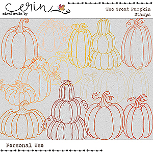 The Great Pumpkin {Stamps} by Mixed Media by Erin