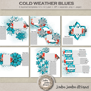 Cold Weather Blues templates by Jimbo Jambo Designs